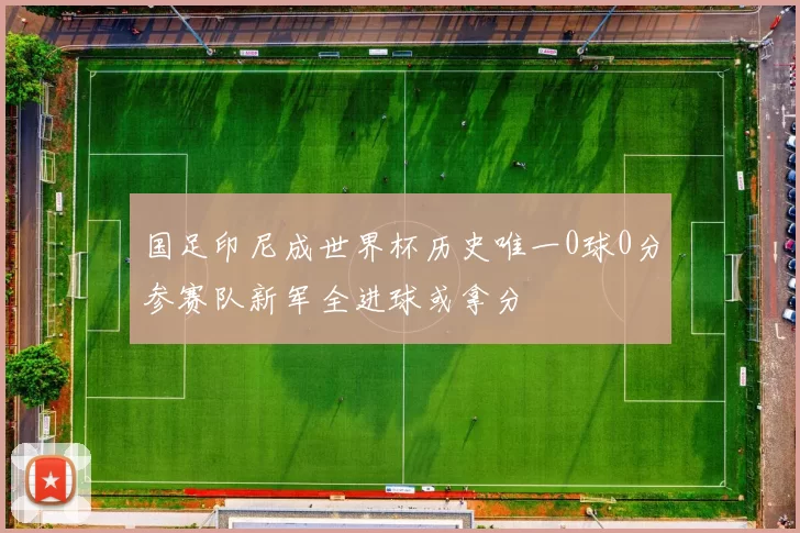国足印尼成世界杯历史唯一0球0分参赛队新军全进球或拿分